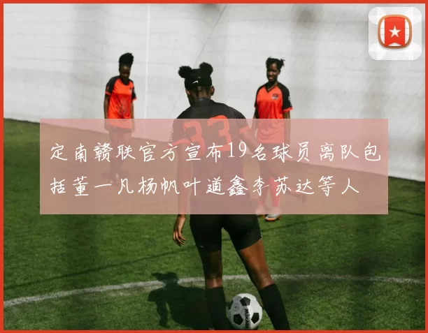 定南赣联官方宣布19名球员离队包括董一凡杨帆叶道鑫李苏达等人