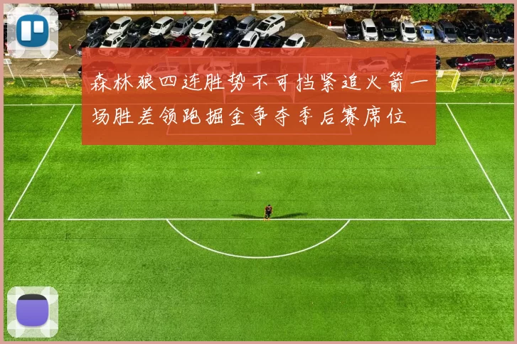 森林狼四连胜势不可挡紧追火箭一场胜差领跑掘金争夺季后赛席位